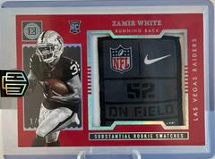 Zamir White [Ruby] #SS-28 Football Cards 2022 Panini Encased Substantial Rookie Swatches Prices
