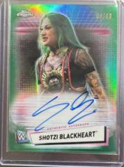 Shotzi Blackheart [Green Refractor] Wrestling Cards 2021 Topps Chrome WWE Autographs Prices