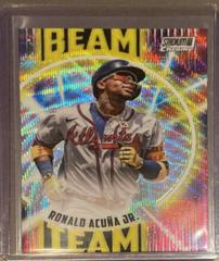 Ronald Acuna Jr. [Wave] #BT-1 Baseball Cards 2022 Stadium Club Chrome Beam Team Prices