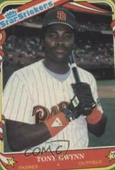 Tony Gwynn Baseball Cards 1987 Fleer Star Stickers Prices