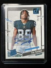 Tre Tucker [Autograph] #30 Football Cards 2023 Panini Donruss Rated Rookies Portrait Prices