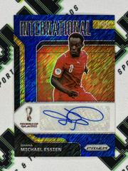 Michael Essien [Blue Shimmer] Soccer Cards 2022 Panini Prizm World Cup International Ink Autograph Prices