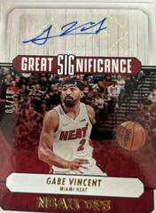Gabe Vincent [Gold] Basketball Cards 2022 Panini Hoops Great SIGnificance Autographs Prices