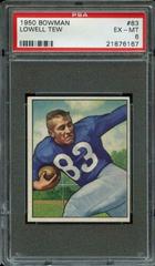 Lowell Tew #83 Football Cards 1950 Bowman Prices