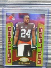 Nick Chubb [Gold] #CBM-5 Football Cards 2023 Panini Certified Ballers Mirror Prices