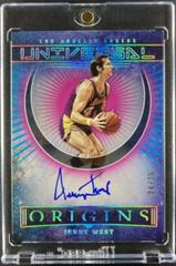 Jerry West [Pink] #UA-JWS Basketball Cards 2022 Panini Origins Universal Autographs Prices