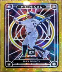 Max Muncy [Gold] #MTH-18 Baseball Cards 2022 Panini Donruss Optic Mythical Prices