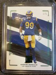 Aaron Donald [Emerald] #57 Football Cards 2021 Panini Impeccable Prices