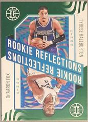 Tyrese Haliburton, De'Aaron Fox [Green] #12 Basketball Cards 2020 Panini Illusions Rookie Reflections Prices