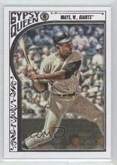 Willie Mays [Framed White] #100 Baseball Cards 2015 Topps Gypsy Queen Prices
