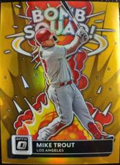 Mike Trout [Gold] #BS-8 Baseball Cards 2022 Panini Donruss Optic Bomb Squad Prices