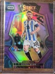 Lionel Messi [Purple] #103 Soccer Cards 2022 Panini Select FIFA Prices