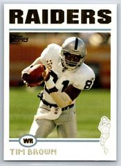 Tim Brown [Gold] #3 Football Cards 2004 Topps Prices