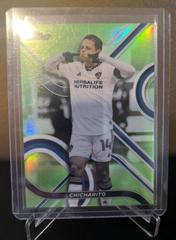 Chicharito [Neon Green] #10 Soccer Cards 2022 Finest MLS Prices