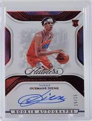 Ousmane Dieng [Ruby] #24 Basketball Cards 2022 Panini Flawless Rookie Autograph Prices