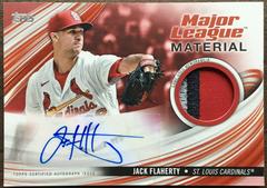 Jack Flaherty [Red] #MLMA-JF Baseball Cards 2023 Topps Update Major League Material Autographs Prices