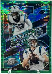 Brian Burns, Sam Darnold [Green Pulsar] #XO-6 Football Cards 2021 Panini Contenders Optic Xs and Os Prices