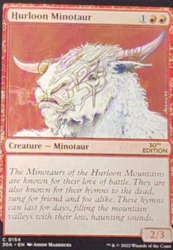 Hurloon Minotaur #154 Magic 30th Anniversary