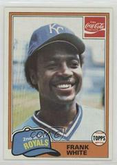 Frank White #10 Baseball Cards 1981 Coca Cola Prices