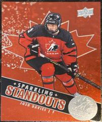 Josh Davies Hockey Cards 2022 Upper Deck Team Canada Juniors Sparkling Standouts Prices