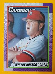 Whitey Herzog #261 Baseball Cards 1990 Topps Tiffany Prices