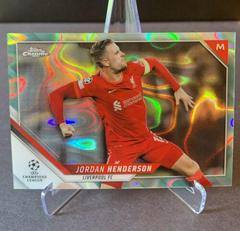 Jordan Henderson [Neon Green Lava Refractor] Soccer Cards 2021 Topps Chrome UEFA Champions League Prices