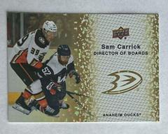 Sam Carrick [Gold Sparkle] Hockey Cards 2023 Upper Deck Director of Boards Prices