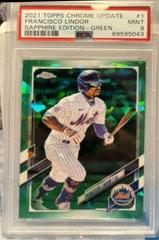 Francisco Lindor [Green] #US1 Baseball Cards 2021 Topps Chrome Update Sapphire Prices