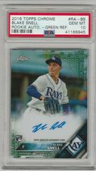 Blake Snell [Green Refractor] #RA-BS Baseball Cards 2016 Topps Chrome Rookie Autographs Prices
