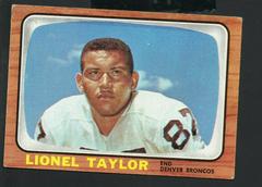 Lionel Taylor #45 Football Cards 1966 Topps Prices
