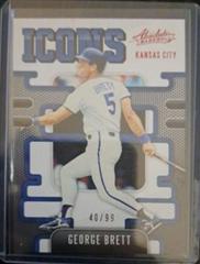 George Brett [Red] Baseball Cards 2021 Panini Absolute Icons Prices