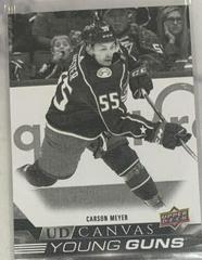 Carson Meyer [Black & White] #C118 Hockey Cards 2022 Upper Deck UD Canvas Prices