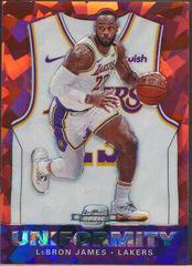LeBron James [Red Cracked Ice] #35 Basketball Cards 2019 Panini Contenders Optic Uniformity Prices