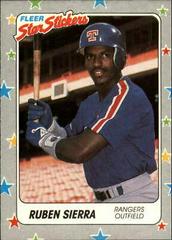 Ruben Sierra Baseball Cards 1988 Fleer Star Stickers Prices