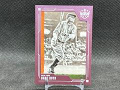 Babe Ruth [Plum Frame] #1 Baseball Cards 2022 Panini Diamond Kings Prices