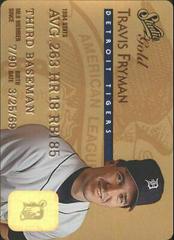 Travis Fryman [Gold] #27 Baseball Cards 1995 Studio Prices