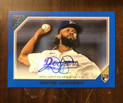 Andre Jackson [Blue] #RA-AJ Baseball Cards 2022 Topps Gallery Rookie Autographs Prices