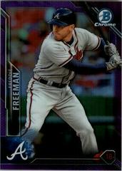 Freddie Freeman [Purple Refractor] Baseball Cards 2016 Bowman Chrome Prices