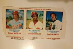 Thurman Munson, Willie Montanez [Hand Cut Panel] Baseball Cards 1975 Hostess Prices