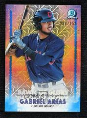 Gabriel Arias [Blue Refractor] #DG-5 Baseball Cards 2021 Bowman Chrome Mega Box Mojo Dawn of Glory Prices