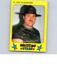 Sgt. Slaughter Wrestling Cards 1986 Monty Gum Wrestling Stars Prices