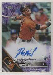 Dariel Alvarez [Purple Refractor] Baseball Cards 2016 Topps Chrome Rookie Autographs Prices