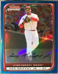 Ken Griffey Jr. [Blue Refractor] #81 Baseball Cards 2008 Bowman Chrome Prices
