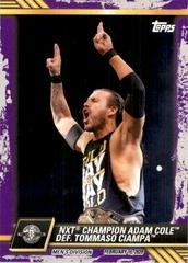 NXT Champion Adam Cole def. Tommaso Ciampa [Purple] #4 Wrestling Cards 2021 Topps WWE NXT Prices