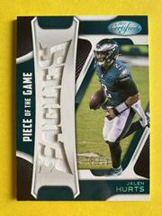 Jalen Hurts [Teal] Football Cards 2021 Panini Certified Piece of the Game Prices