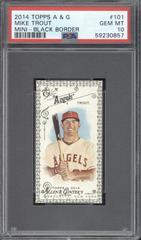 Mike Trout [Mini Black Border] Baseball Cards 2014 Topps Allen & Ginter Prices