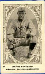 Henry Severeid #25 Baseball Cards 1922 Neilson's Chocolate Type I Prices