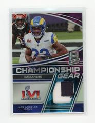 Cam Akers [Nebula] Football Cards 2022 Panini Spectra Championship Gear Prices