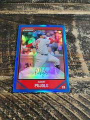 Albert Pujols [Blue Refractor] Baseball Cards 2007 Bowman Chrome Prices