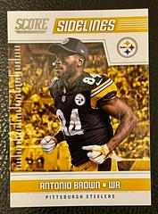 Antonio Brown [Sidelines] #8 Football Cards 2018 Score Sidelines Prices